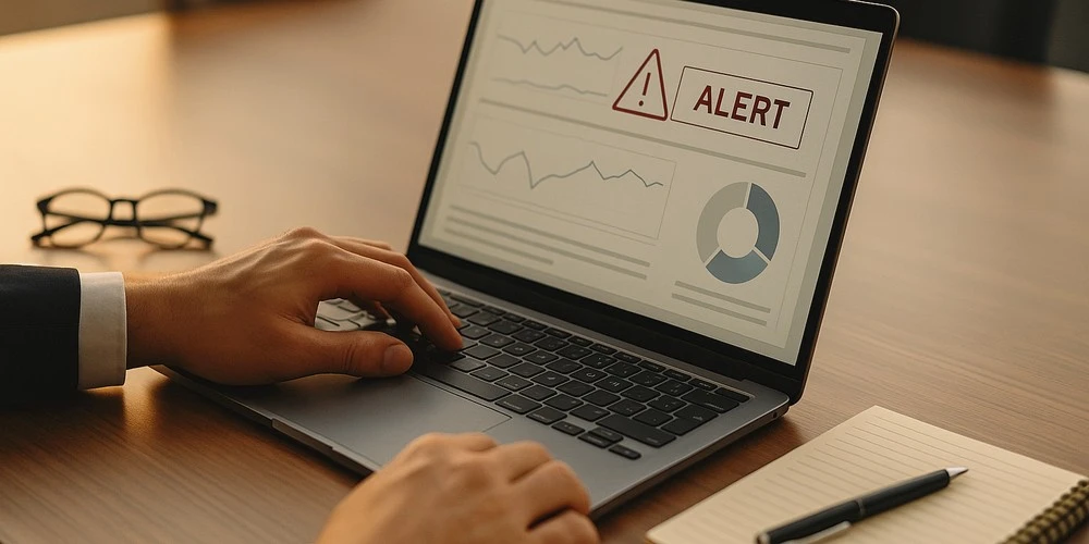 Early warning Laptop - Strategiekommunikation